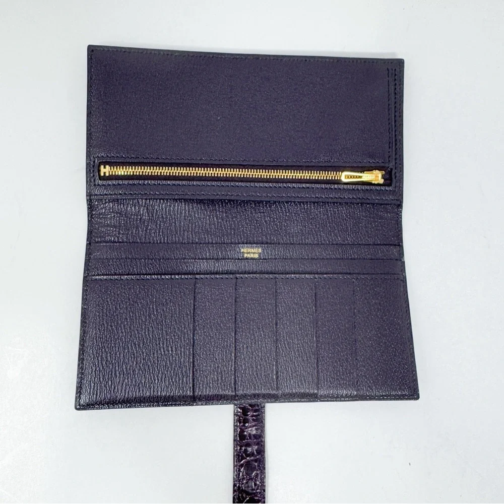 Hermes Croc Bearn Wallet - Picture 10 of 14